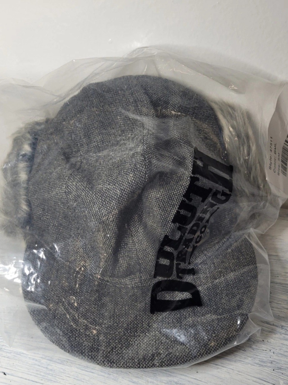 Duluth Trading Co. Brown Wool-Blend Faux Fur Lined Trapper Hat BNWT